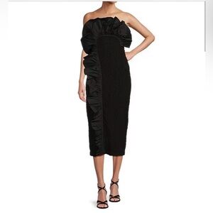 Antonio Melani Black Formal Strapless Dress
